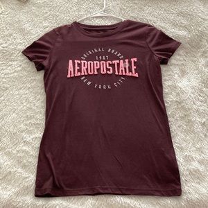 Maroon & pink Aeropostale shirt